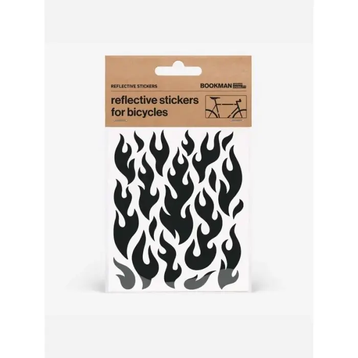 BOOKMAN Reflective Stickers Flames sticker, size TU