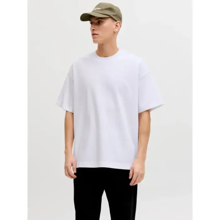 Jack&Jones marškinėliai JJEBARRON TEE SS O-NECK NOOS 12298906 WHITE, dydis XL