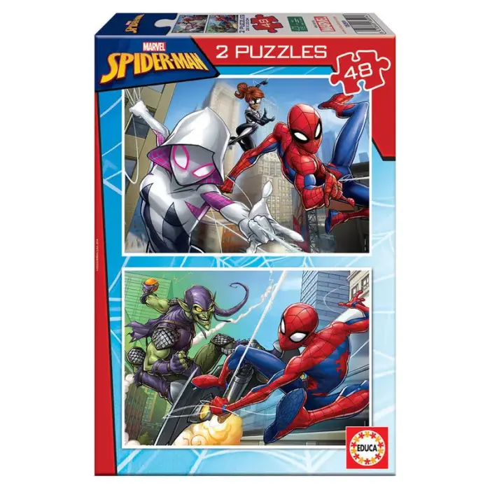 Marvel Spiderman puzzle 2x48 tk