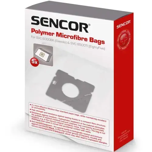 Sencor SVC 60|85|93 Microfibre bags, 5 pcs