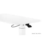 Height-adjustable laptop desk, white — Photo 3