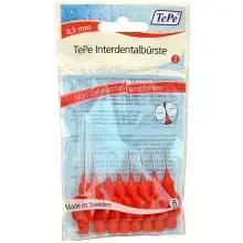 TePe Starpzobu birstītes Normal (0.5 mm, sarkanas), 6 gab.