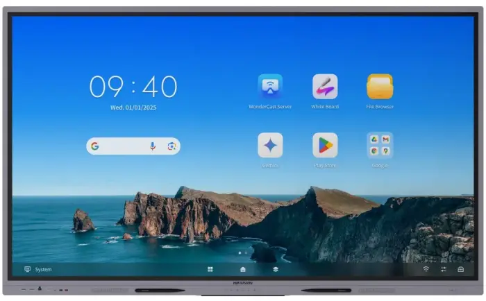 HIKVISION IFP 65"  4K, 8GB/128GB storage, 400 nit, 50 points, Android 14, USB, HDMI, Wifi ,BT, LAN  EDLA,  speaker