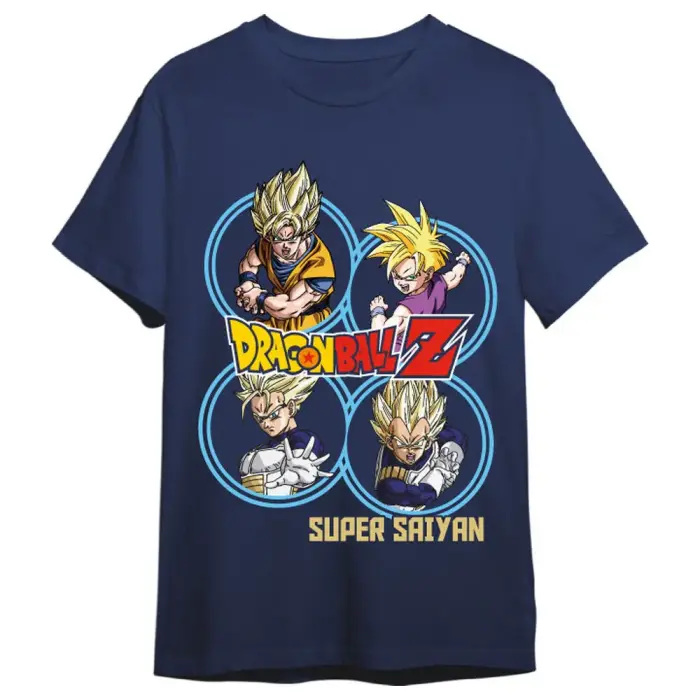Dragon Ball Z Super Saiyans pieaugušo T-krekls
