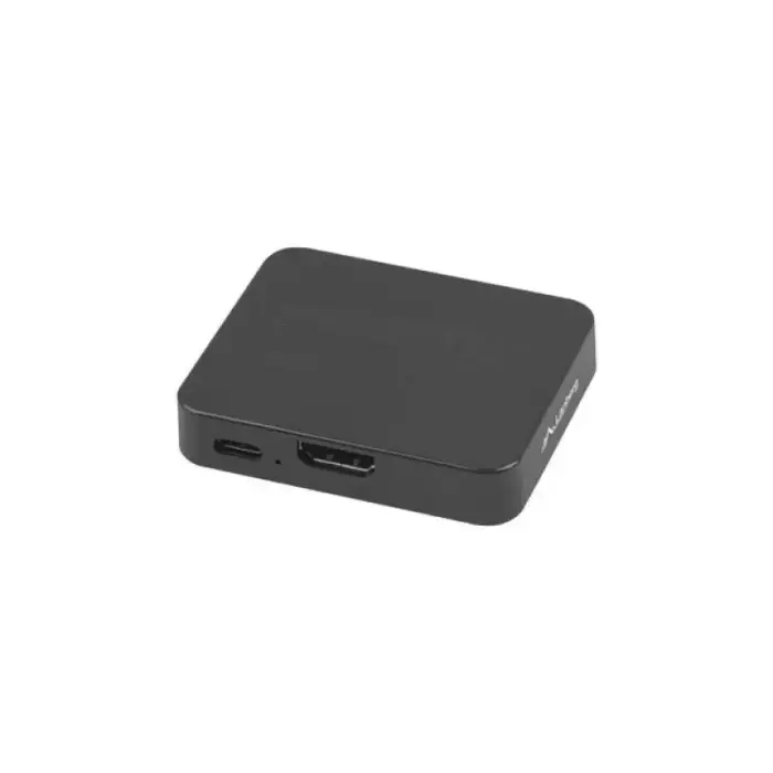 LANBERG HDMI Video Splitter -> 2x HDMI 4K + USB-C Port, Black