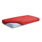 Terry sheet Premium 90x200 cm, red, fitted — Photo 1