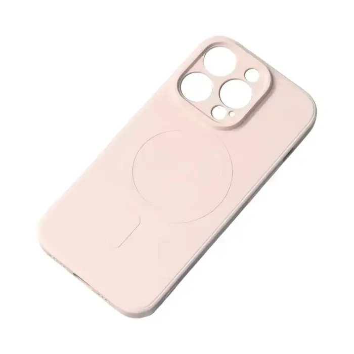 MagSafe Compatible Silicone Case for iPhone 15 Plus - Pink