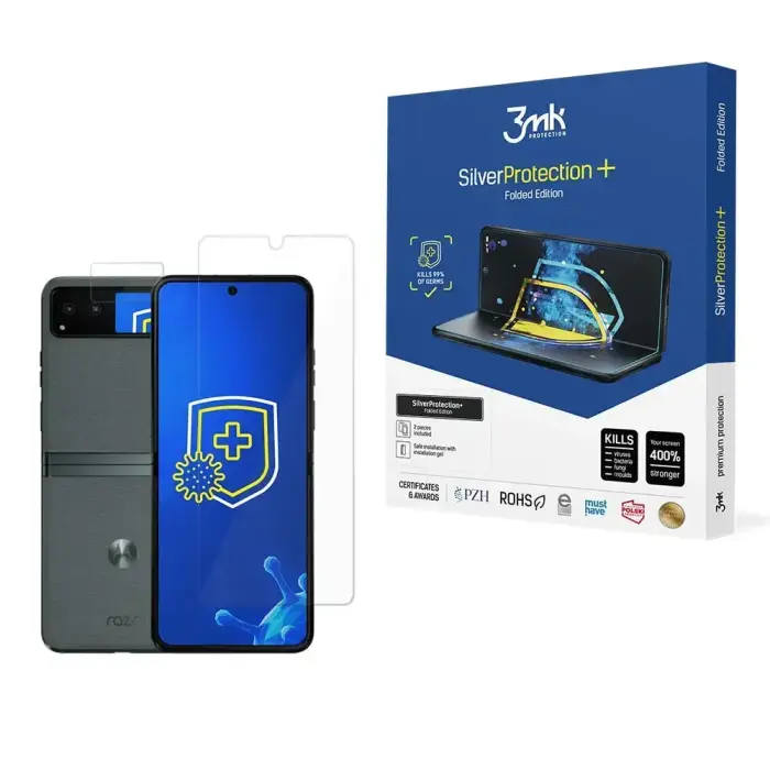 Motorola Razr 40 | Razr 2023 - 3mk SilverProtection+ Folded Edition aizsargplēve