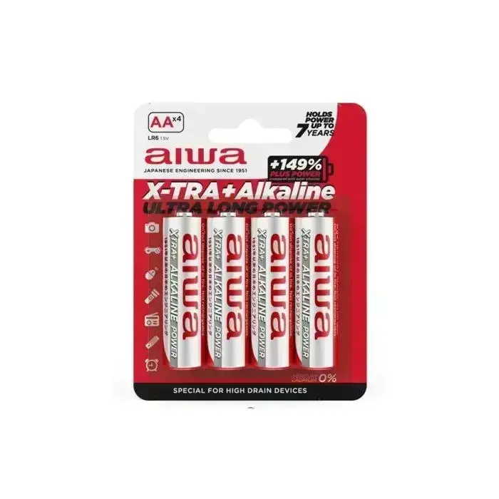 Aiwa X-TRA+ Alkaline Ultra Long Power AA x4