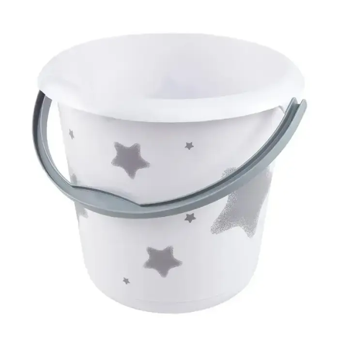 Ilvie "Stars" Dekoratiivne ämber 10L, Ø30x28cm, valge
