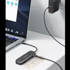 USAMS adapter HUB 2xUSB + USB-C + HDMI + Micro SD + SD – Must — Foto 6