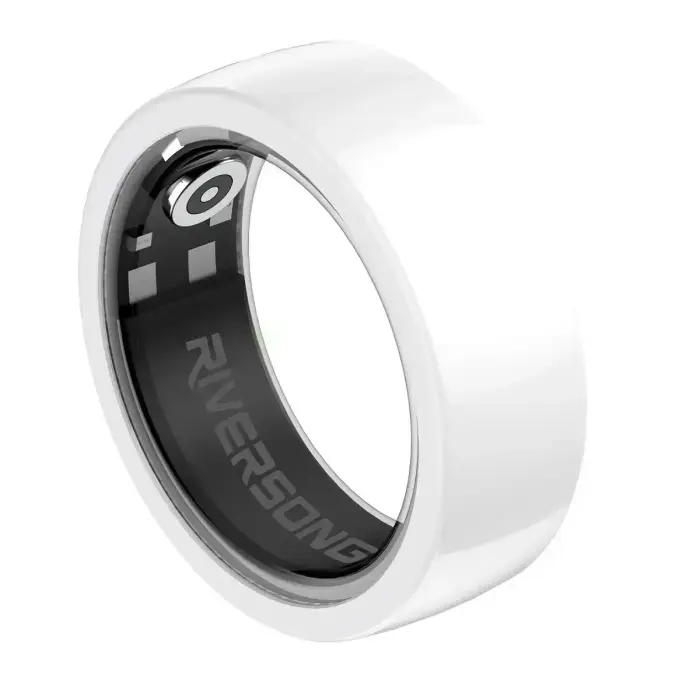 Riversong smartring Trinity white SR01 size 8 diameter inside 18mm Фото num