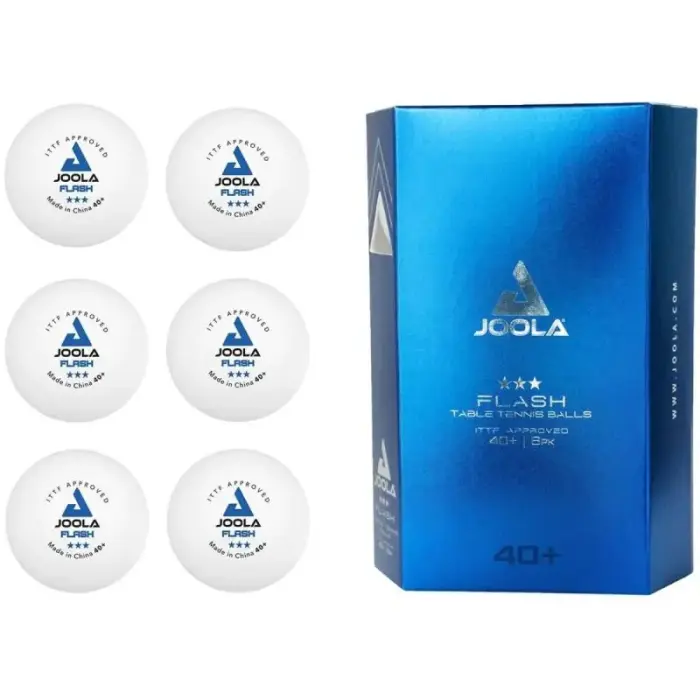 JOOLA FLASH TABLE TENNIS BALLS 6 PCS WHITE