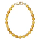 Beaded phone strap yellow — Photo 1