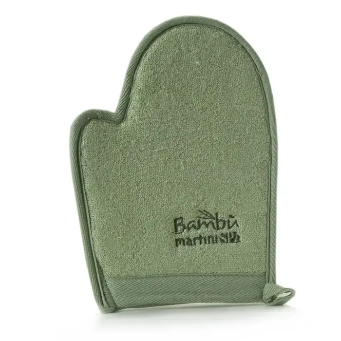 Luffa and Bamboo Exfoliating Glove