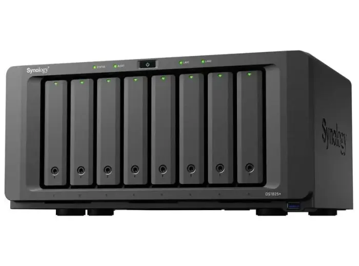 Synology DS1825+   8x SATA, 8GB RAM, 2x M.2, 3x USB3.2, 2x 2,5GbE, 1x PCIe, 2x USB-C