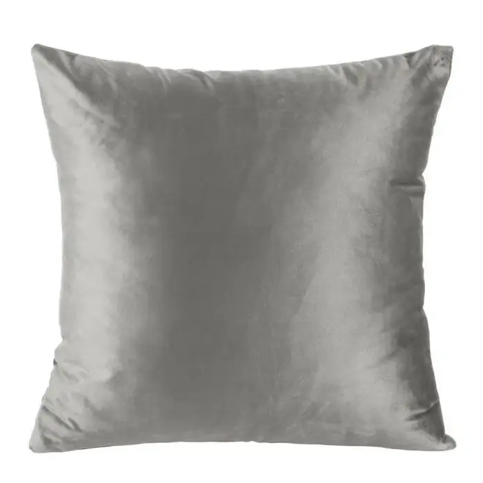 Decorative Velour Pillowcase Rossa 40x40 cm Steel Grey
