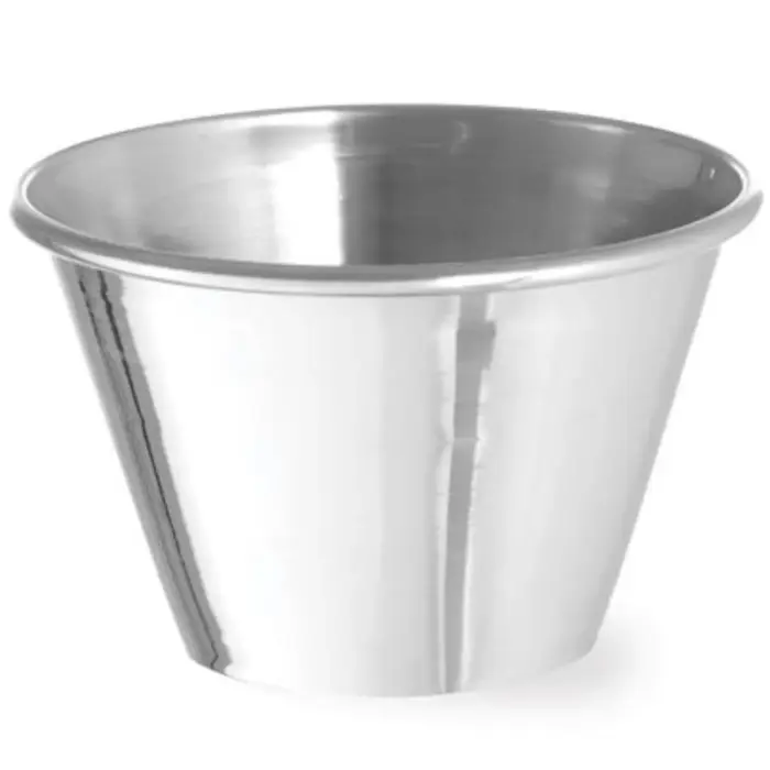 Hendi 400029 Stainless Steel Ramekin for Sauces and Dips, Ø 62 mm, 70 ml, 12 pcs