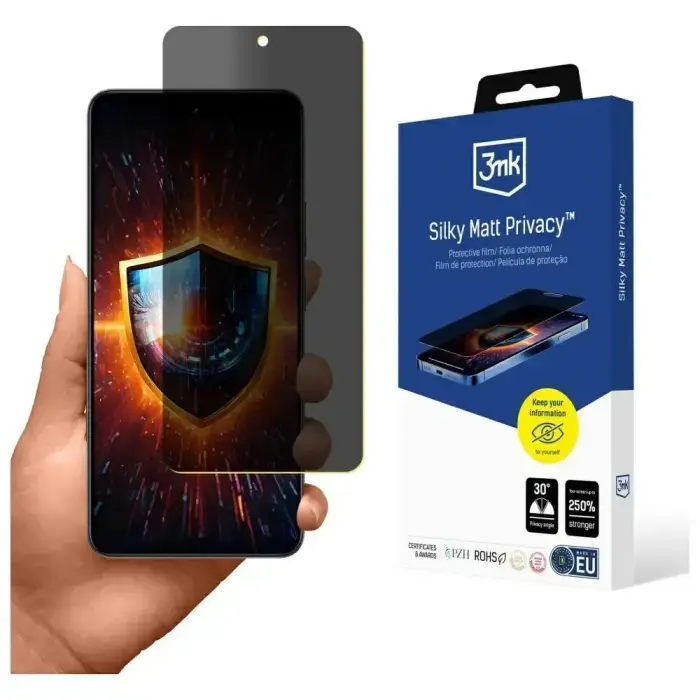 3MK Silky Matt Privacy aizsargstikls/plēve Realme 14 5G / 14T 5G