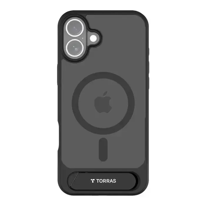 Torras Pstand Series ümbris iPhone 16 Plus jaoks (Must)