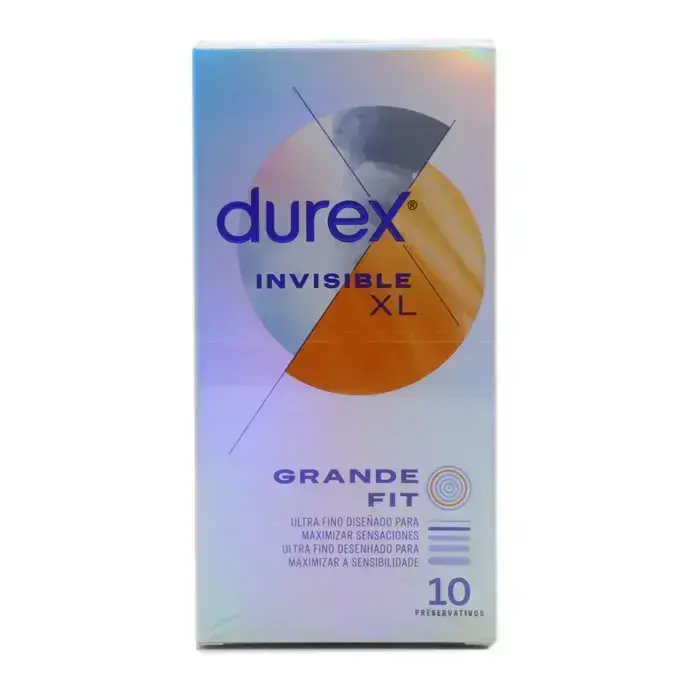 Durex Invisible XL Īpaši Plāni Kondomi 10 gab.