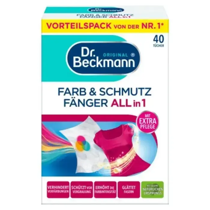Dr.Beckmann Dye and Dirt Collector cloths, 40 pcs.