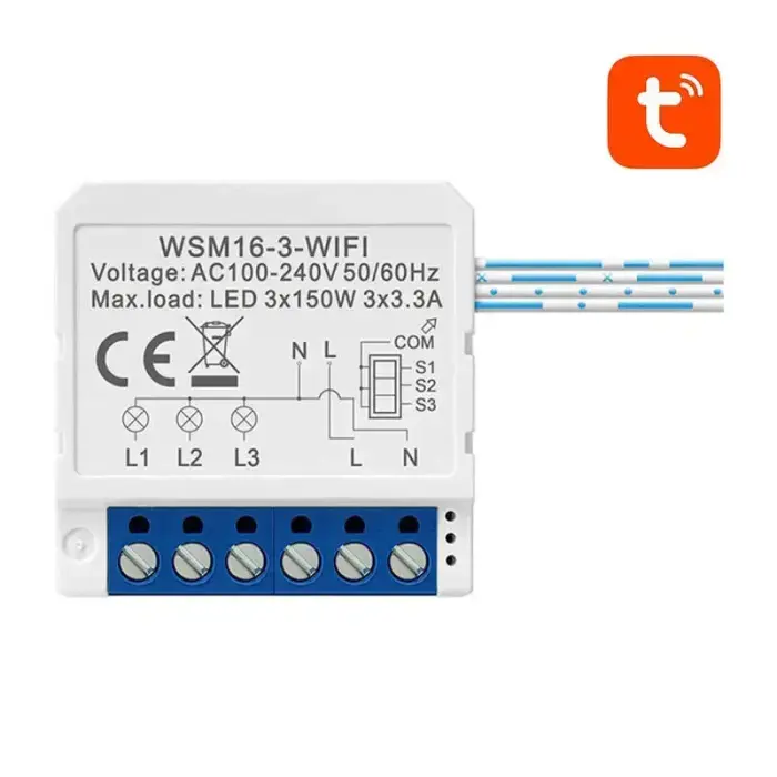 Avatto WSM16-W3 WiFi nutika lüliti moodul