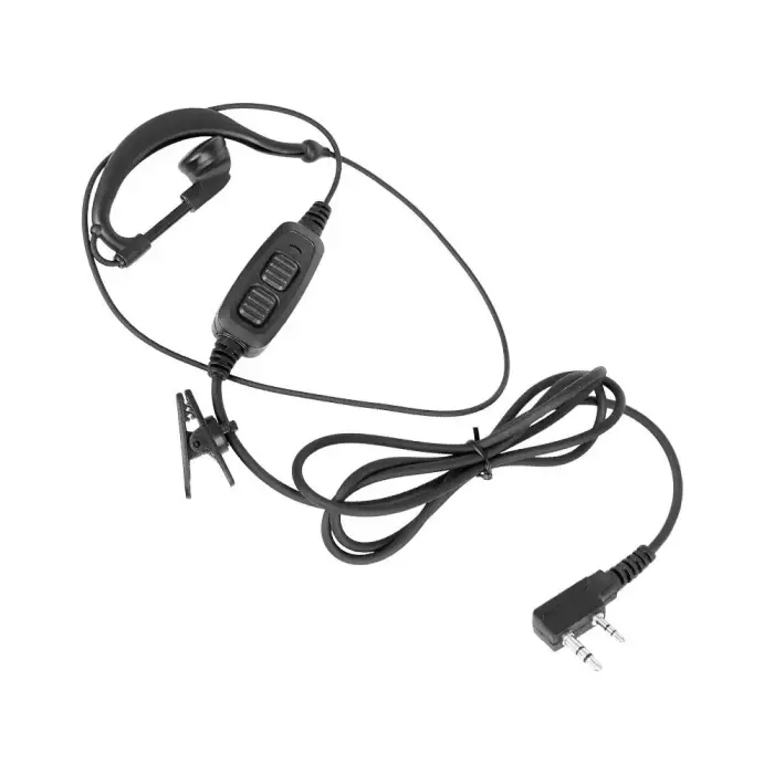 BaoFeng – Гарнитура с микрофоном и двойной PTT – разъем Kenwood