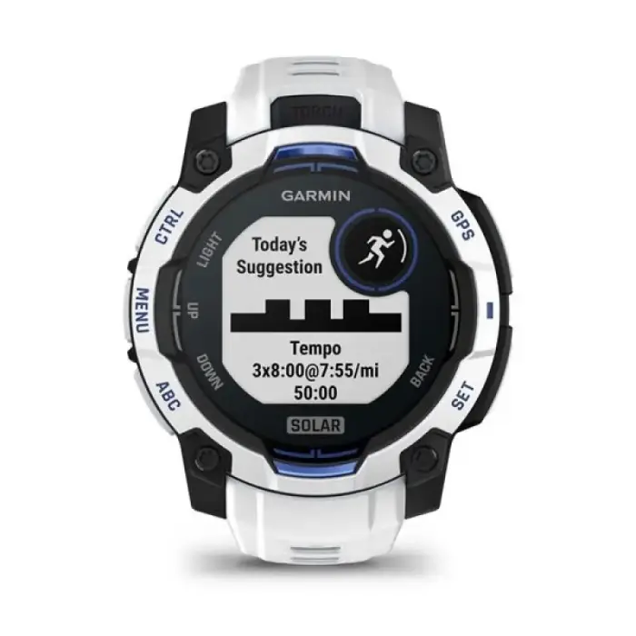 GARMIN Instinct 3 45mm SOLAR Whitestone smartwatch