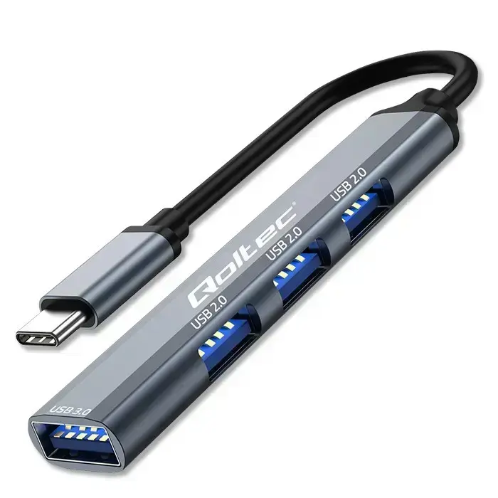 USB-C 3.1 4-in-1 Hub Adapter, 1x USB 3.0, 3x USB 2.0