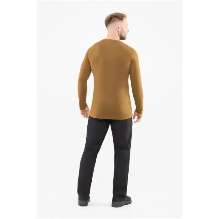 Viking Andali Hoodless Long-Sleeve Sweatshirt – light brown/black, size: M - Rozmiar: S