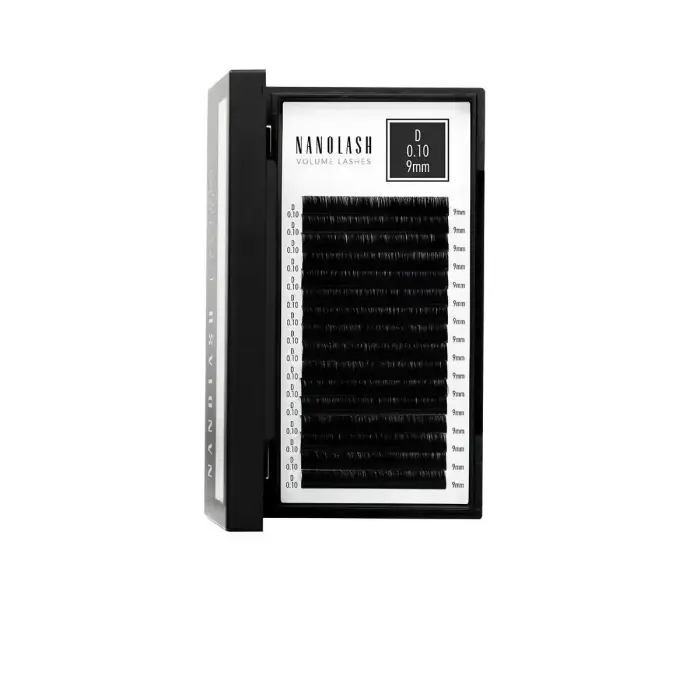 Nanolash - Apimties dirbtinės blakstienos 010 D 9 mm