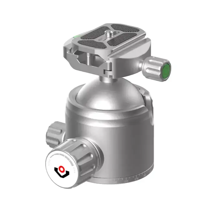Rokstad rutulinė galvutė 56mm 3/8"-16 sriegiui – Picatinny/ARCA – pilka – RSRH-02