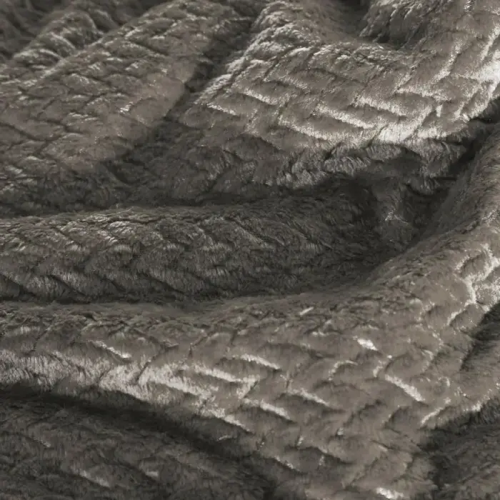 Microfiber throw blanket 150x200 cm Cindy 3 graphite Photo