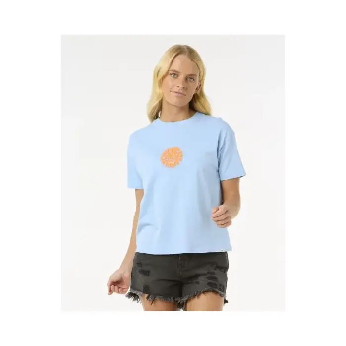 RIP CURL Icons Of Surf Relaxed Tee T-Shirt blue - Size: S