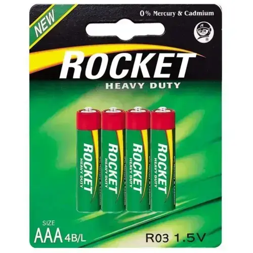 Rocket R03-4BB (AAA) Cinko baterijos, 4 vnt.