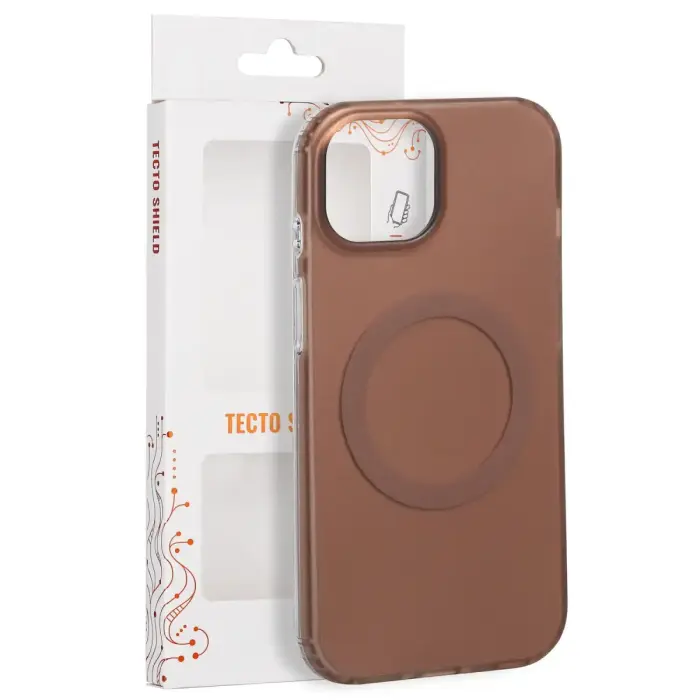 Tecto Shield Mistiq Mag vāks iPhone 15 6,1" brūns