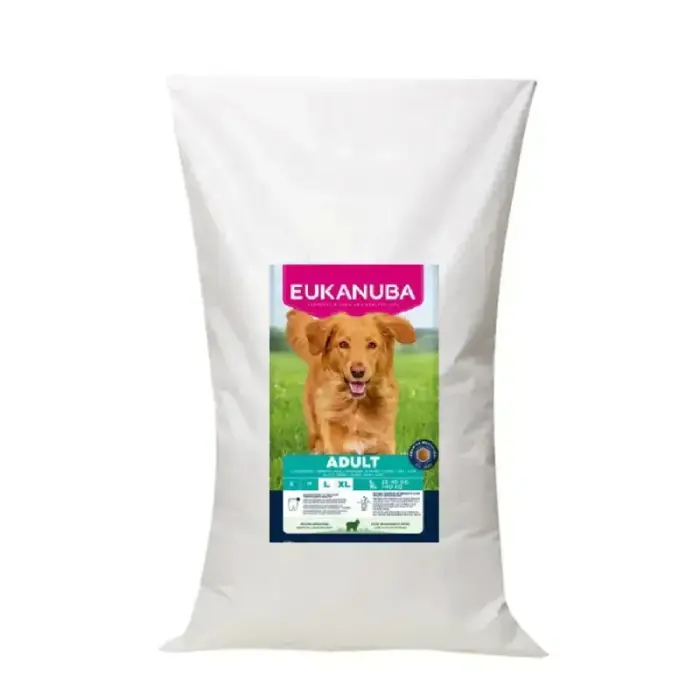 Eukanuba sausā barība pieaugušiem lielo šķirņu suņiem ar jēra gaļu un rīsiem, 18 kg