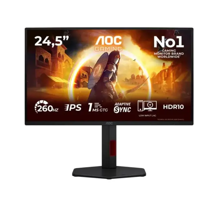 AOC G4 25G4ZR datora monitors 62.2 cm (24.5") 1920 x 1080 px melns, sarkans