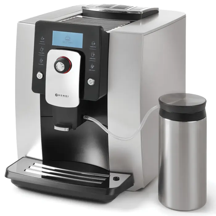 Hendi 208984 Automaatne One Touch kohvimasin 600 ml piimaanuma ja hõbedase korpusega
