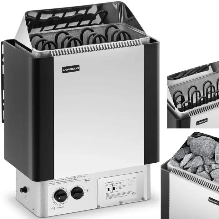 Elektrinė pirties krosnelė su integruotu valdymu 5-9 m3 iki 110°C 400 V 6 kW