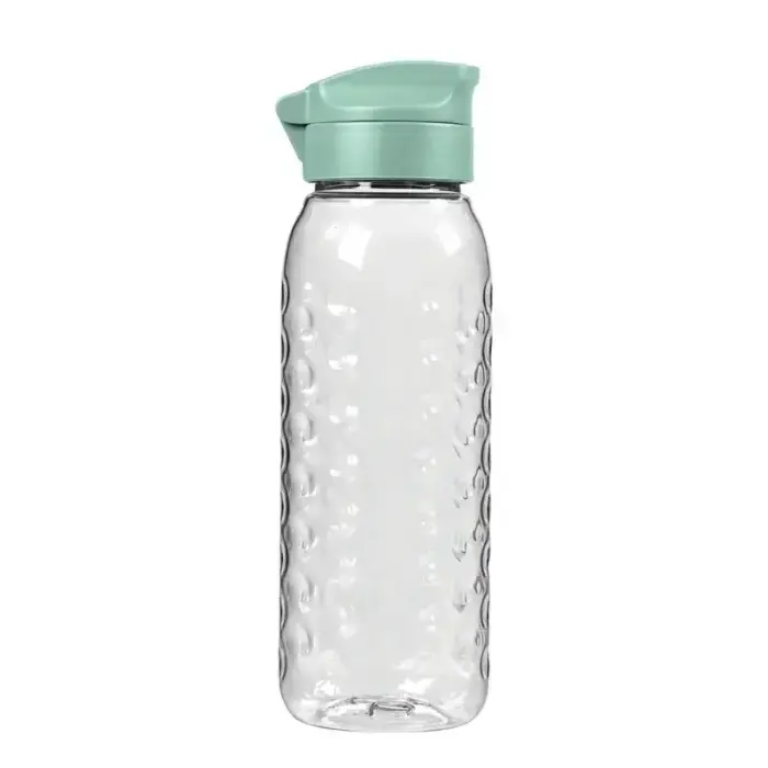 Dots Bottle 0.45L transparent/green