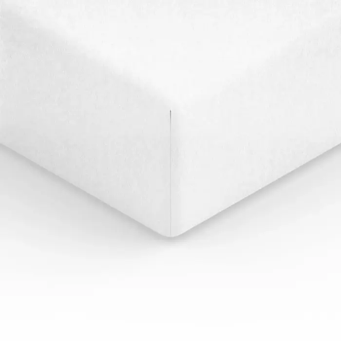 Prześcieradło frotte z gumką 80x160 białe 01 F24