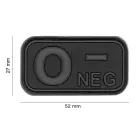 Bloodtype Rubber Patch – 0 Neg — Photo 2