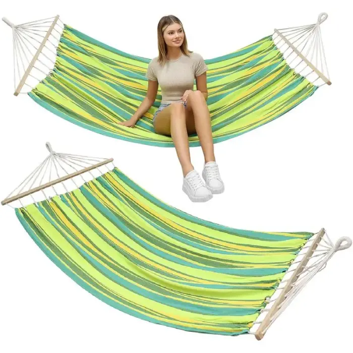 САДОВЫЙ ГАМАК ДЛЯ 2 ЧЕЛОВЕК 200X150CM С ПЛАНКОЙ 1052724