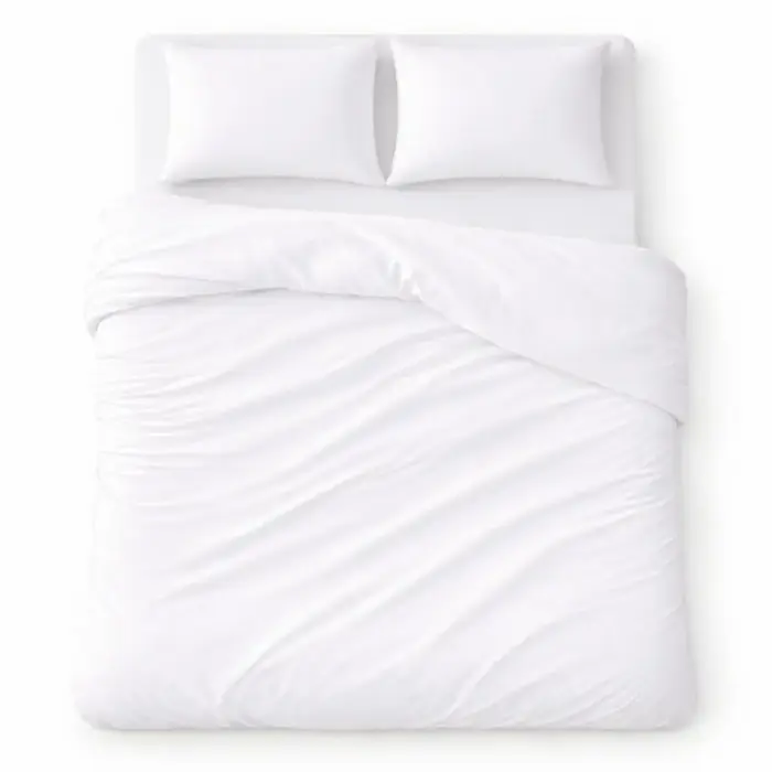 Cotton Bedding Set 160x200 cm, Solid White