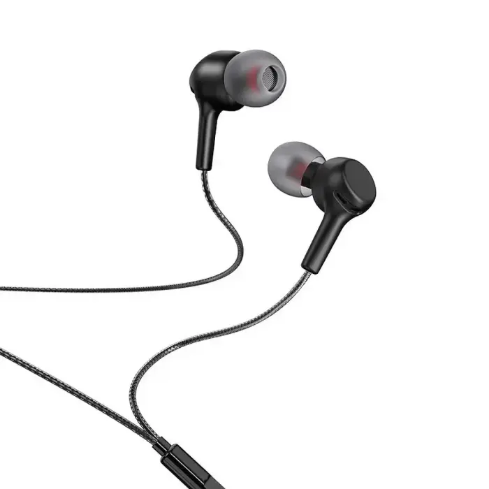 Hoco M78 vadu auss austiņas ar 3.5mm ligzdu – melnas