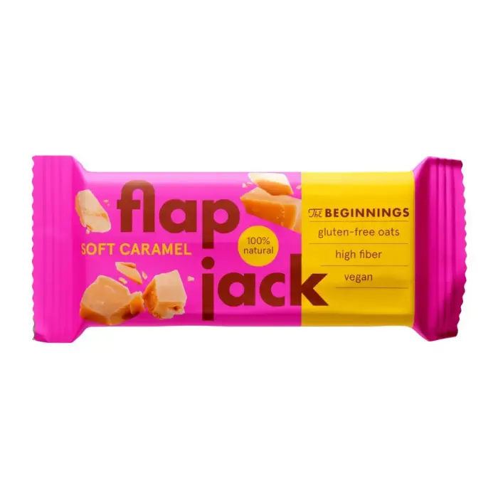 The BEGINNINGS FlapJack Karamelinis Batonėlis, 60g