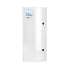 Corner bathroom cabinet white Photo