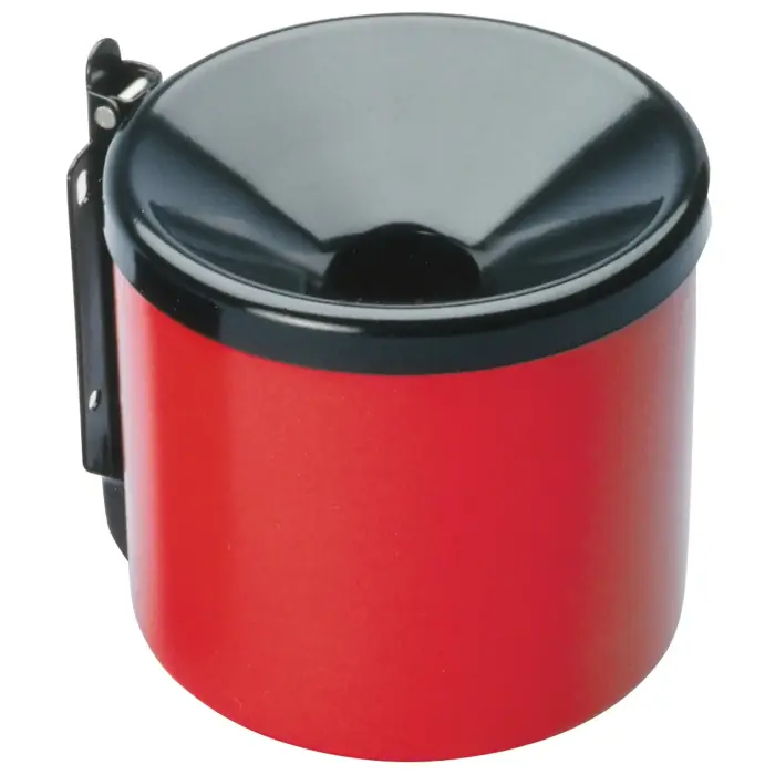 Wall-mounted self-extinguishing ashtray, red, Ø 15 cm